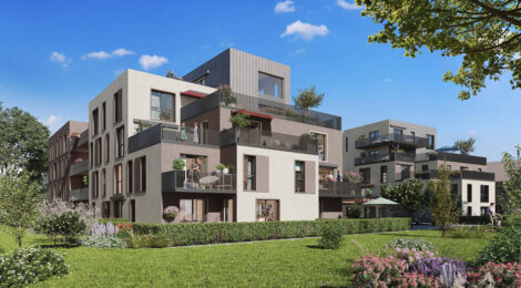 Programme immobilier neuf Les Terrasses O vert - Oberhausbergen : Appartements T2–T5 et maisons T4 avec jardins, domotique et parking au cœur de la commune (67205) - Référence : 5940