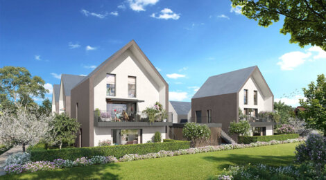 Programme immobilier neuf Les Terrasses O vert - Oberhausbergen : Appartements T2–T5 et maisons T4 avec jardins, domotique et parking au cœur de la commune (67205) - Référence : 5940