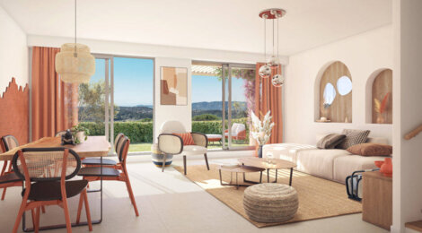 Programme immobilier neuf Les Jardins de Provence - Opio : maisons et appartements neufs de 3 à 5 pièces sur les hauteurs du village (06650) - Référence : 14355