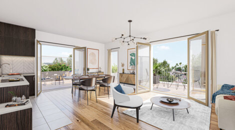 Programme immobilier neuf Les Jardins Foch - Orgeval : appartements neufs du 2 au 5 pièces proche centre-ville et ligne J (78630) - Référence : 15403