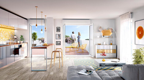 Programme immobilier neuf Les Allées d'Aria - Orléans appartements lumineux près centre ville et commerces (45000) - Référence : 17457