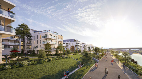 Programme immobilier neuf LES BERGES D'HOULIPPE - Orléans : appartements neufs du studio au 5 pièces aux portes du centre-ville (45000) - Référence : 15091