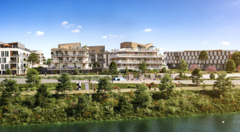 Programme immobilier neuf PLAISANCE - LES BERGES D'HOULIPPE - Orléans : logements neufs du studio au T5 avec vues sur la Loire (45140) - Référence : 15608