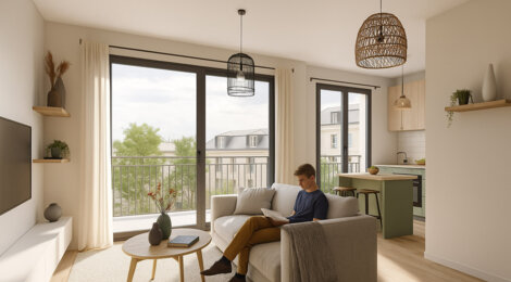 Programme immobilier neuf LIVING SAINT LAURENT - Orléans résidence étudiante proche campus Madeleine (45000) - Référence : 15618
