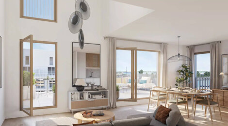 Programme immobilier neuf Équilibre - Orly : 58 logements neufs du studio au T6 au pied du métro ligne 14 (94310) - Référence : 8719