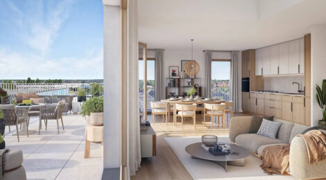 Programme immobilier neuf Équilibre - Orly : 58 logements neufs du studio au T6 au pied du métro ligne 14 (94310) - Référence : 8719