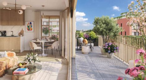 Programme immobilier neuf Mésange - Orly quartier Parc en Scène à deux pas du métro 14 et RER C (94310) - Référence : 16753