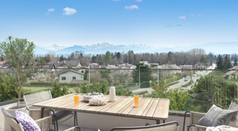 Programme immobilier neuf RESONANCE - Ornex : appartements neufs T2–T4 à 20 min de Genève (01210) - Référence : 12988