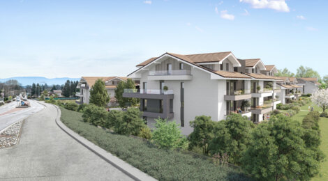 Programme immobilier neuf RESONANCE - Ornex : appartements neufs T2–T4 à 20 min de Genève (01210) - Référence : 12988