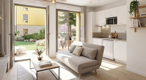 Programme immobilier neuf RUBIX - Oullins-Pierre-Bénite studios étudiants métro ligne B (69600) - Référence : 15985