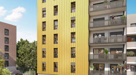 Programme immobilier neuf RUBIX - Oullins-Pierre-Bénite studios étudiants métro ligne B (69600) - Référence : 15985