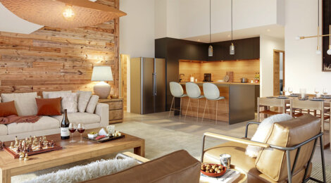 Programme immobilier neuf Les balcons d'argent - Oz 3300 résidence au pied des pistes en pleine nature (38114) - Référence : 17530