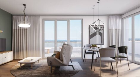 Programme immobilier neuf REFLET - Paimboeuf : appartements neufs du 2 au 4 pièces en environnement paisible face à la Loire (44560) - Référence : 7608