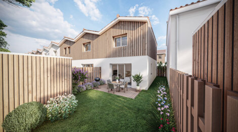 Programme immobilier neuf Carré Bel Air - Parempuyre : Maisons T3–T4 avec jardins privatifs, parking sécurisé et proximité commerces (33290) - Référence : 7087