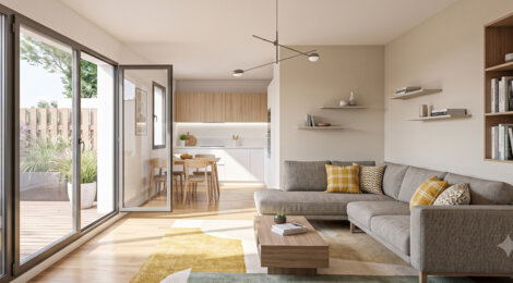 Programme immobilier neuf Carré Bel Air - Parempuyre : Maisons T3–T4 avec jardins privatifs, parking sécurisé et proximité commerces (33290) - Référence : 7087