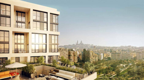 Programme immobilier neuf DIMENSION - Paris 17e : 64 appartements T1–T5 avec vues sur la Tour Eiffel et transports dans le quartier Batignolles-Monceau (75017) - Référence : 174