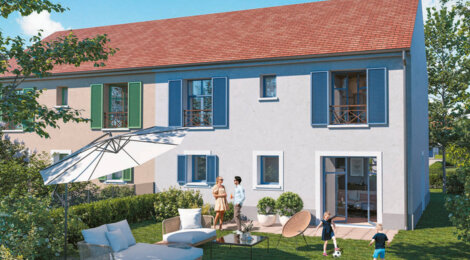 Programme immobilier neuf Domaine Pissarro - Parmain : Maisons T5 avec jardins privatifs, parking sécurisé et proximité Paris (95620) - Référence : 14784