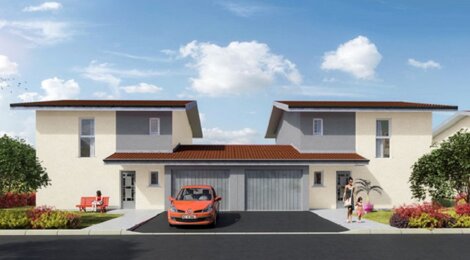 Programme immobilier neuf LE TWIST - Passy : 14 maisons neuves T4–T5 près des écoles et commerces (74190) - Référence : 2427