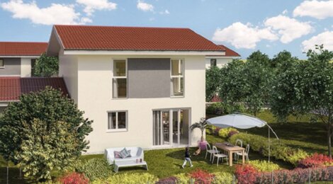 Programme immobilier neuf LE TWIST - Passy : 14 maisons neuves T4–T5 près des écoles et commerces (74190) - Référence : 2427