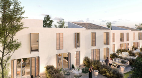 Programme immobilier neuf LE CLOS DES ETOILES - Pérols : 12 maisons neuves T4 avec jardins privatifs près des plages (34470) - Référence : 2576