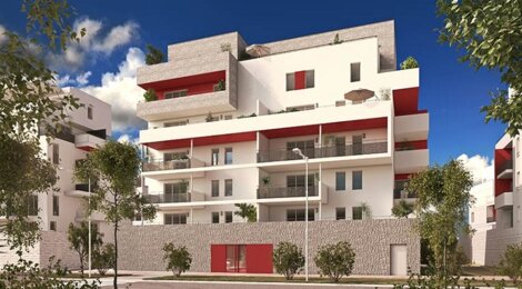 Programme immobilier neuf APARTÉ - Perpignan : 20 appartements T2–T4 avec terrasses, balcons et vues sur le Canigou dans le secteur du Canal Royal (66000) - Référence : 12911