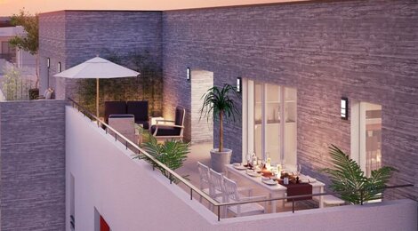 Programme immobilier neuf APARTÉ - Perpignan : 20 appartements T2–T4 avec terrasses, balcons et vues sur le Canigou dans le secteur du Canal Royal (66000) - Référence : 12911