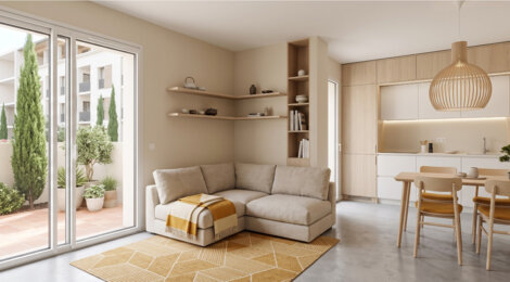 Programme immobilier neuf L'écrin du Poète - Pertuis : appartements neufs du 2 au 3 pièces en cœur de ville (84120) - Référence : 15030