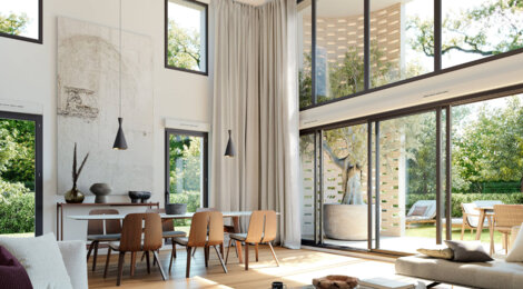 Programme immobilier neuf Les Jardins de Célan - Pessac : Appartements T2–T5 avec terrasses, jardin commun et proximité emplacement arboré (33600) - Référence : 14621