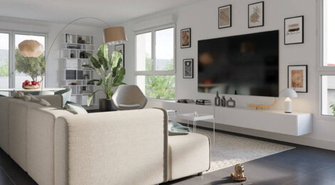 Programme immobilier neuf Résidence Lorine - Petit-Couronne centre-ville près des bords de Seine (76650) - Référence : 11485
