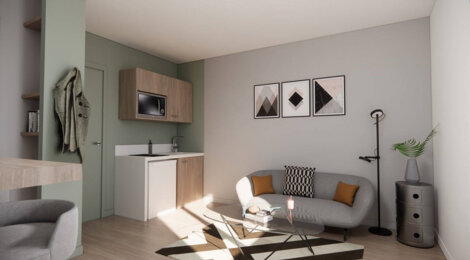 Programme immobilier neuf LE 67 EUROPE - Pierre-Bénite : appartements neufs près du parc Georges Manillier, investissement locatif clé en main (69600) - Référence : 12260