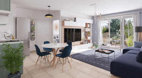 Programme immobilier neuf RÉSIDENCE NEVADA - Pins-Justaret : appartements neufs du 2 au 4 pièces en centre-ville (31860) - Référence : 14821