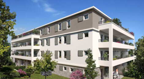 Programme immobilier neuf GREEN OAK - Plan-de-Cuques : Appartements T2–T4 avec jardins, balcons et terrasses à deux pas du centre (13380) - Référence : 5234