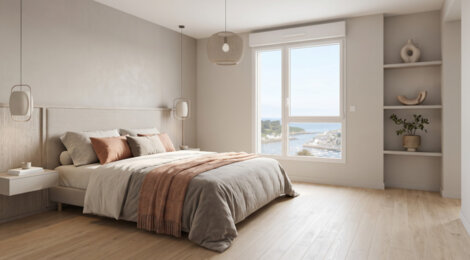 Programme immobilier neuf LA FLOTTILLE - Pléneuf-Val-André : Appartements T2–T5 avec terrasses, parking sécurisé et proximité bord de mer (22370) - Référence : 14677