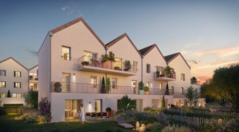 Programme immobilier neuf Les Jardins d’Oscara - Plombières-lès-Dijon : appartements et maisons neuves du studio au T4 à 5 min du lac Kir (21370) - Référence : 14650