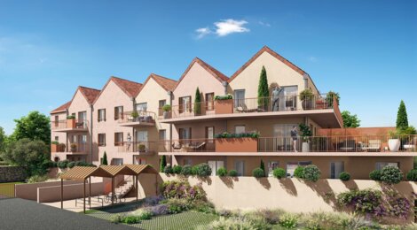 Programme immobilier neuf Les Jardins d’Oscara - Plombières-lès-Dijon : appartements et maisons neuves du studio au T4 à 5 min du lac Kir (21370) - Référence : 14650