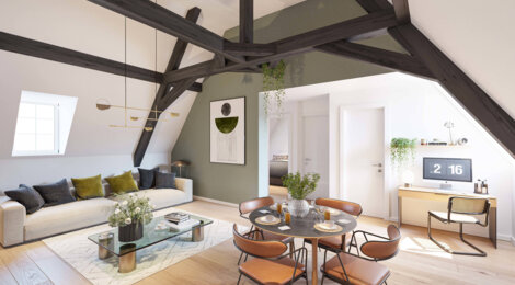 Programme immobilier neuf LE CLOS SARRAIL - Poitiers : 13 appartements T2–T3 réhabilités proche de l’hypercentre (86000) - Référence : 15589