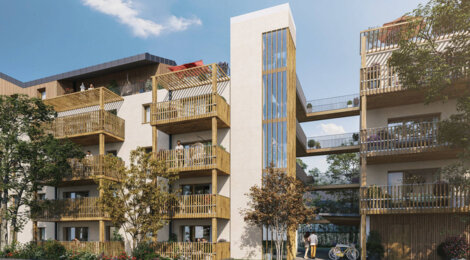 Programme immobilier neuf Le Jardin du Cèdre - Poitiers : appartements neufs T2–T4 et maisons en bois aux portes du campus universitaire (86000) - Référence : 15557