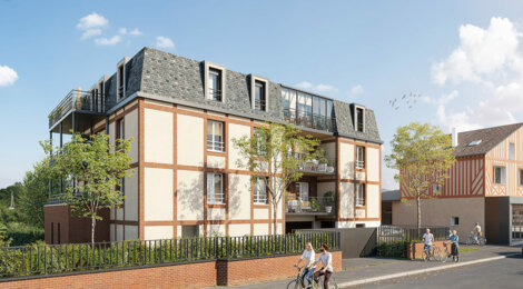 Programme immobilier neuf Les Rives de la Calonne - Pont-l'Évêque cadre normand proche Côte Fleurie (14130) - Référence : 17319