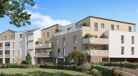 Programme immobilier neuf Castello - Pont-Péan : appartements neufs T2–T4 dans un écrin de verdure à 8 min de Rennes (35131) - Référence : 15280