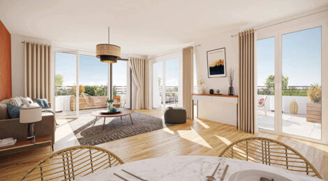 Programme immobilier neuf Les Terrasses d'Albane - Pontault-Combault : appartements neufs du 2 au 4 pièces proche des commerces (77340) - Référence : 15026