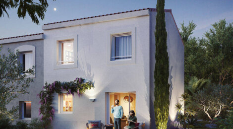 Programme immobilier neuf DOMAINE CASTILLON - Port-de-Bouc : Maisons T3–T5 avec jardins privatifs, proximité forêt de Castillon et cadre naturel (13110) - Référence : 14389