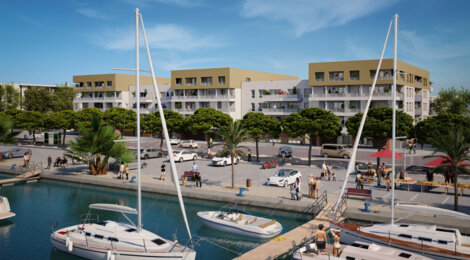 Programme immobilier neuf LES VOILES - Port-Saint-Louis-du-Rhône face au port (13230) - Référence : 18343