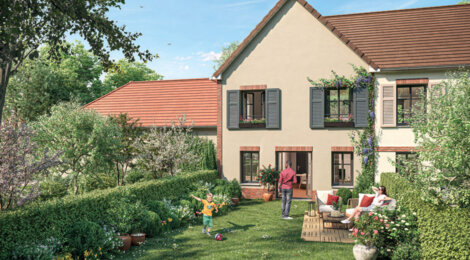 Programme immobilier neuf LE JARDIN DES ECRIVAINS - Précy-sur-Oise : Habitations T4 avec jardins privatifs, cuisine ouverte et sécurité à moins d’une heure de Paris (60460) - Référence : 12915