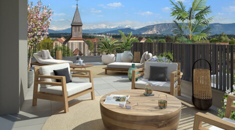 Programme immobilier neuf Villa Geneva - Bat F-G1-G2 - Prévessin-Moëns résidence élégante à proximité immédiate de Genève (01280) - Référence : 17566