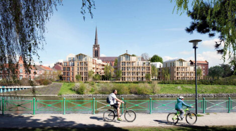 Programme immobilier neuf SUD RIVAGE - Quesnoy-sur-Deûle : appartements neufs du 2 au 5 pièces proche de la mairie (59890) - Référence : 14867
