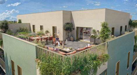 Programme immobilier neuf RIVE CROMOIS - Quetigny : 50 appartements neufs T2–T4 à 3 min de la place Centrale (21800) - Référence : 14606