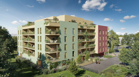 Programme immobilier neuf RIVE CROMOIS - Quetigny : 50 appartements neufs T2–T4 à 3 min de la place Centrale (21800) - Référence : 14606