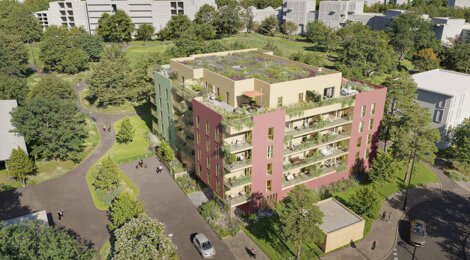 Programme immobilier neuf RIVE CROMOIS - Quetigny : 50 appartements neufs T2–T4 à 3 min de la place Centrale (21800) - Référence : 14606
