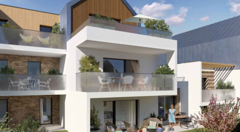 Programme immobilier neuf Coeur Maria -  Quiberon : villas et appartements neufs du 2 au 5 pièces face mer et centre-ville (56170) - Référence : 16933