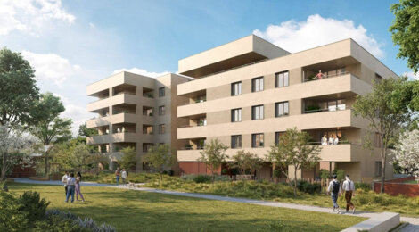 Programme immobilier neuf PATIO ROSA - Reichstett : appartements neufs T2–T5 proche du cœur de ville et des bus 74, 76 (67116) - Référence : 15880